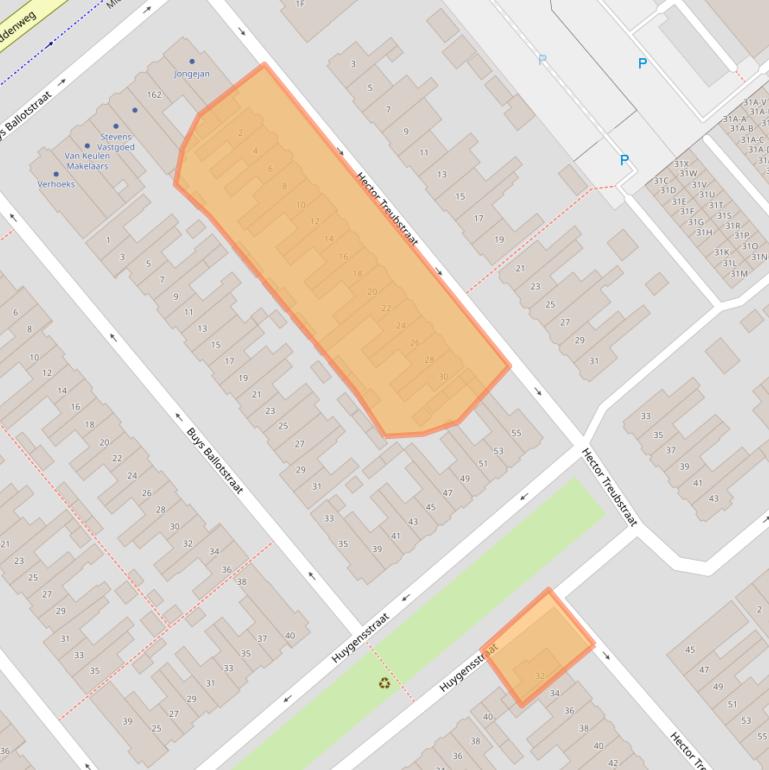 Kaart van postcodegebied 1782HG.