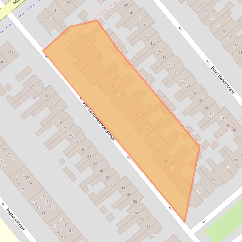 Kaart van postcodegebied 1782HL.