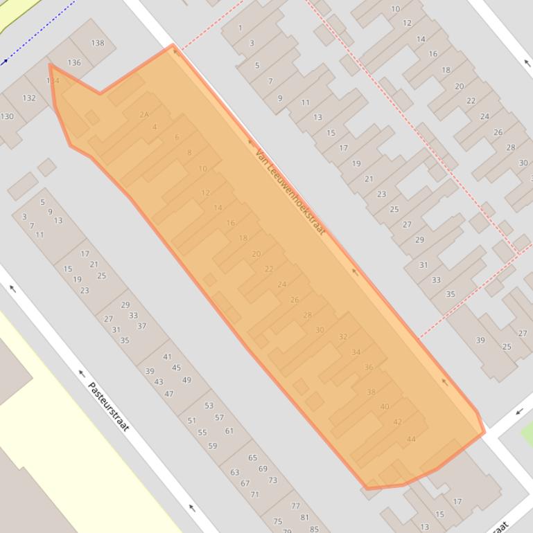 Kaart van postcodegebied 1782HM.