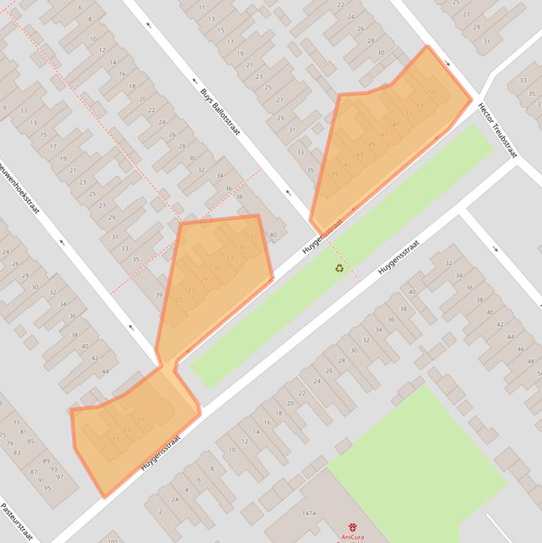 Kaart van postcodegebied 1782HN.