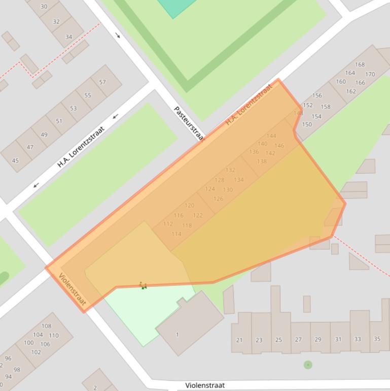 Kaart van postcodegebied 1782JM.
