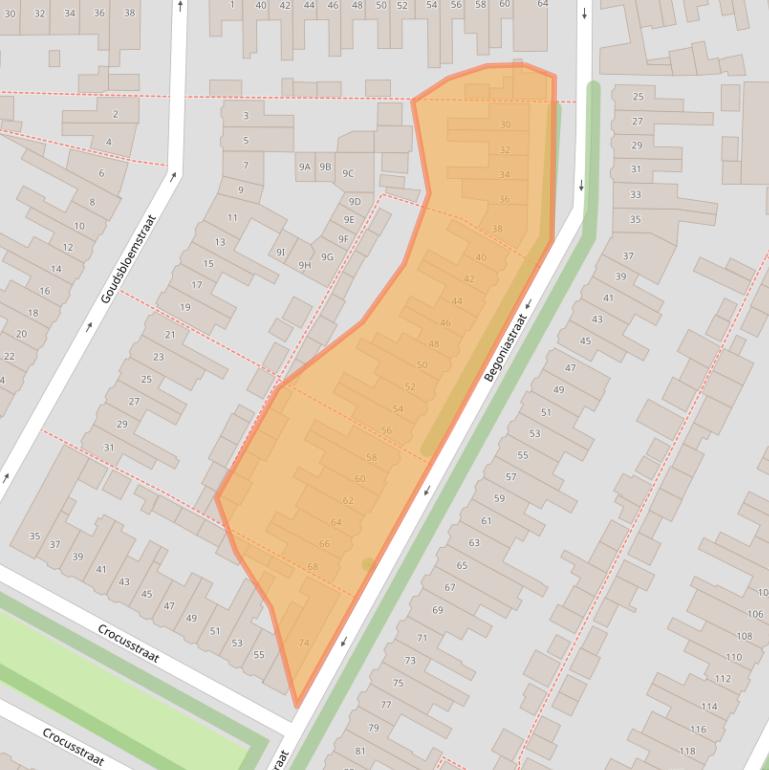 Kaart van postcodegebied 1782KS.