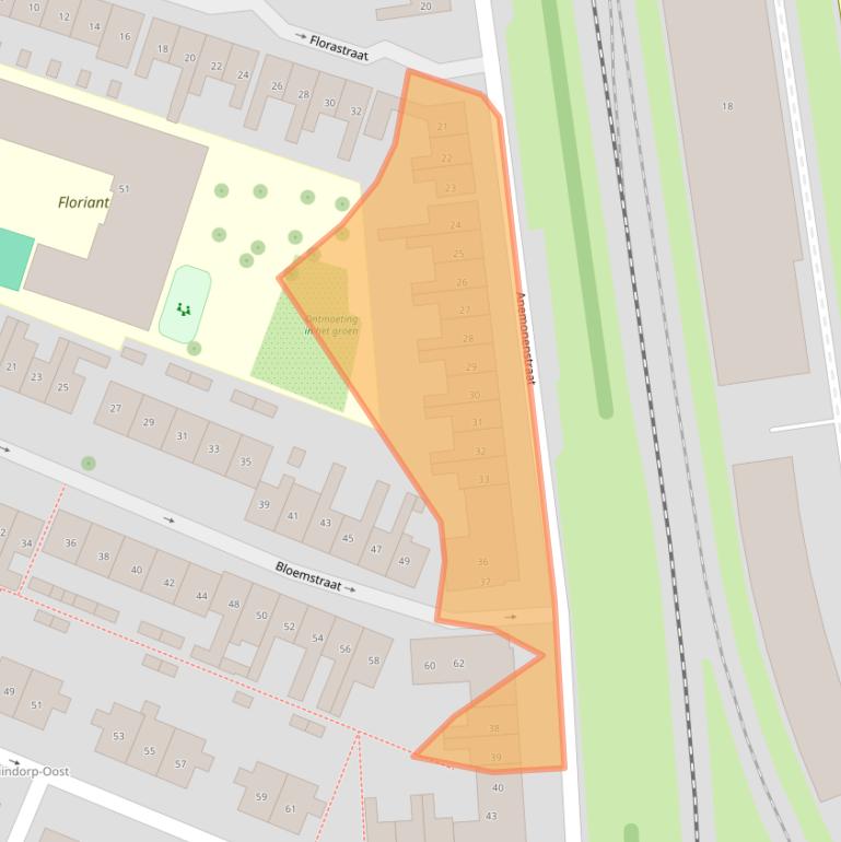 Kaart van postcodegebied 1782LB.