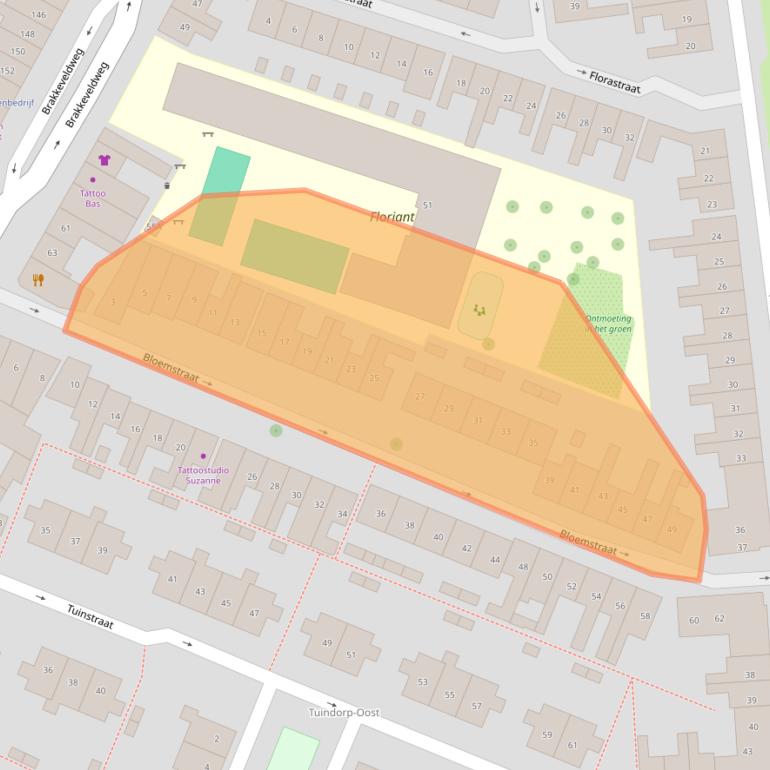 Kaart van postcodegebied 1782LD.