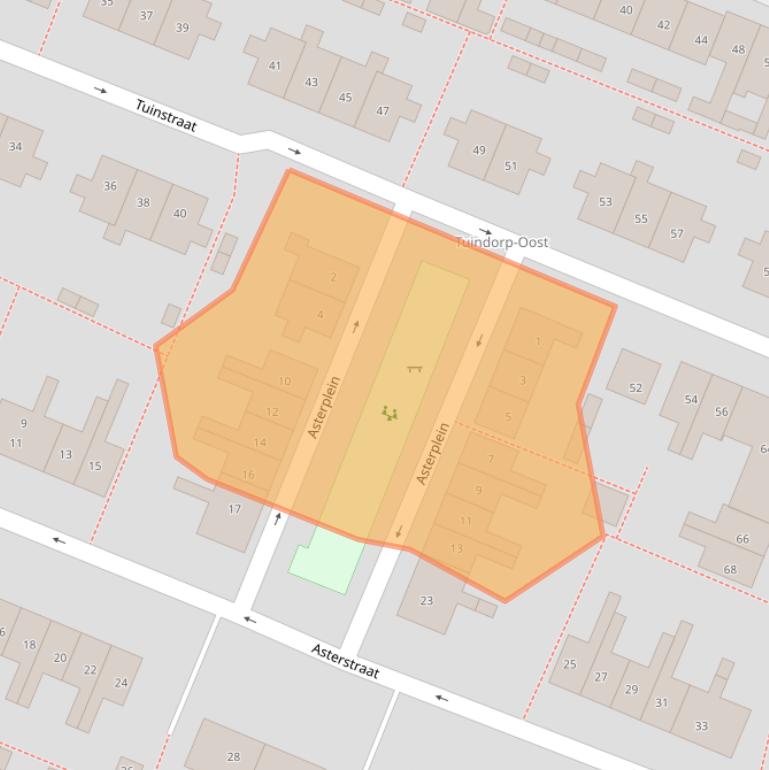 Kaart van postcodegebied 1782LN.