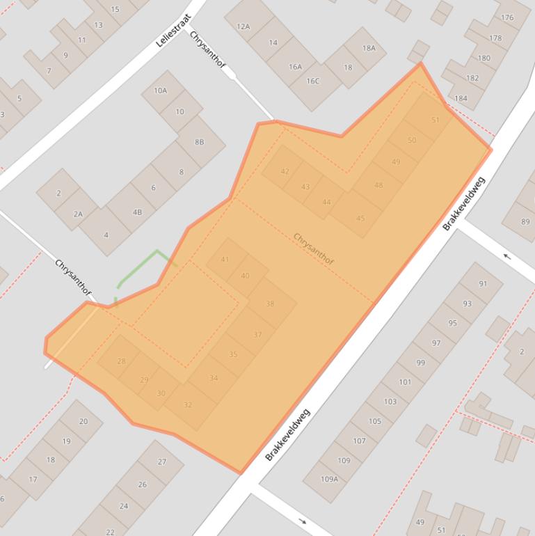 Kaart van postcodegebied 1782LT.