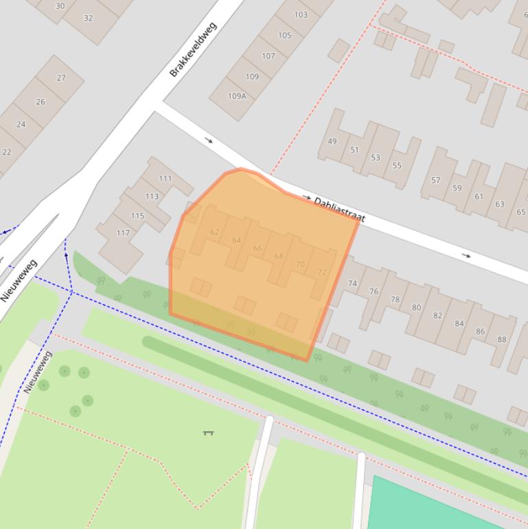 Kaart van postcodegebied 1782MH.