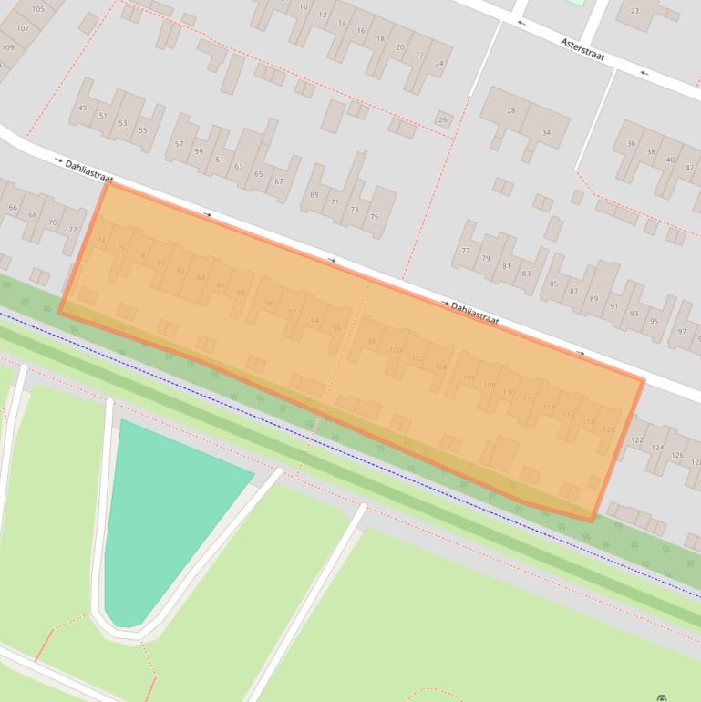 Kaart van postcodegebied 1782MJ.