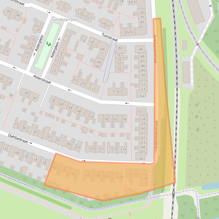Kaart van postcodegebied 1782MK.