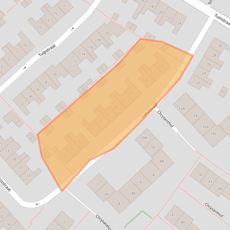 Kaart van postcodegebied 1782ML.
