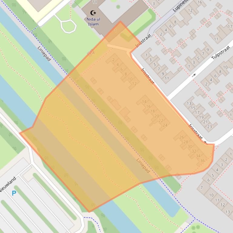 Kaart van postcodegebied 1782MX.