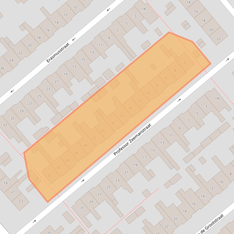 Kaart van postcodegebied 1782NK.