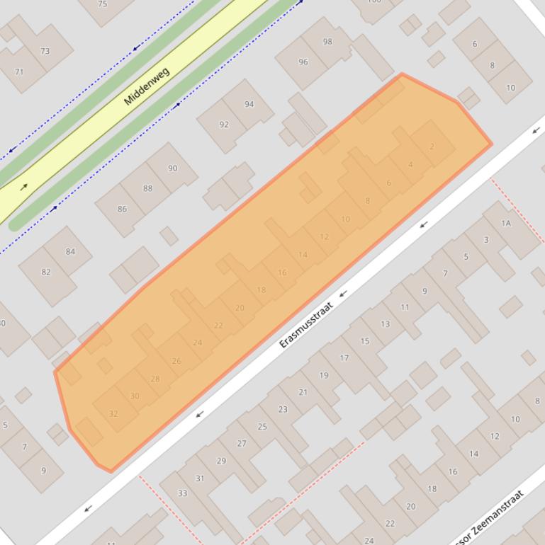 Kaart van postcodegebied 1782NM.
