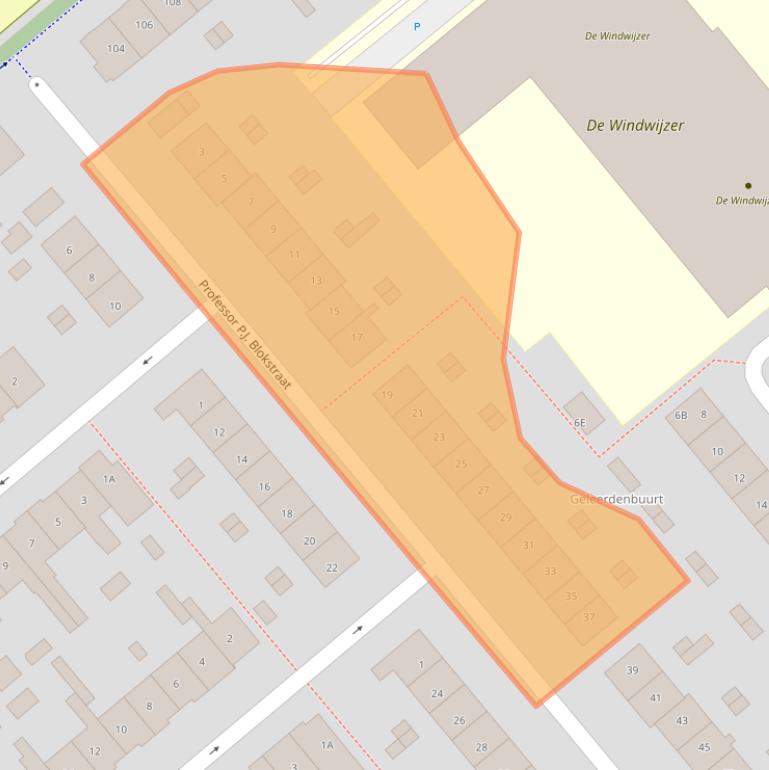 Kaart van postcodegebied 1782NN.