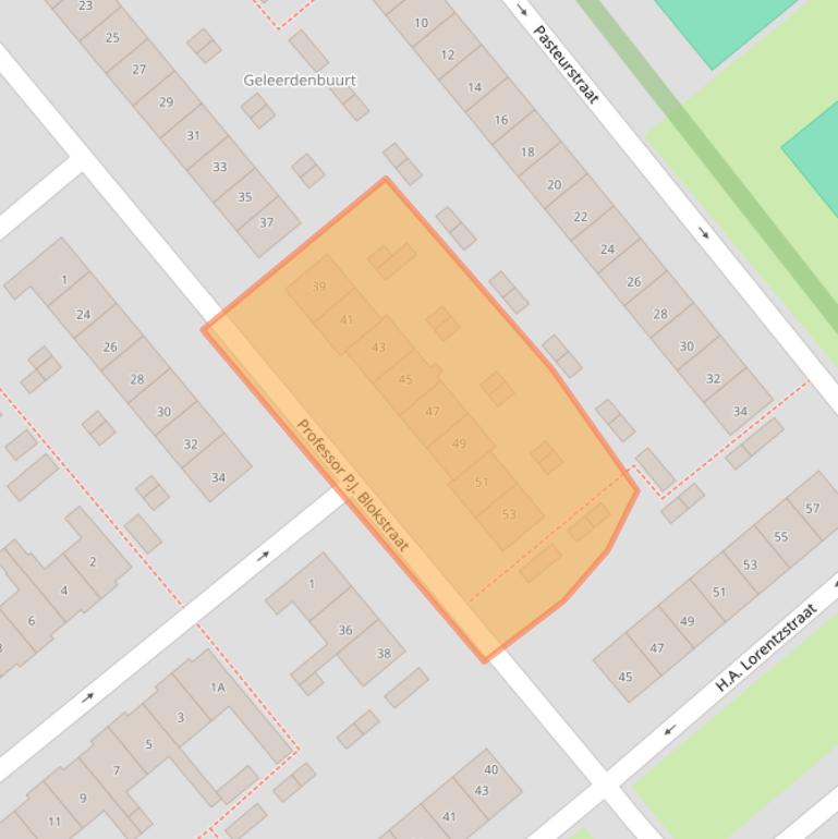 Kaart van postcodegebied 1782NP.