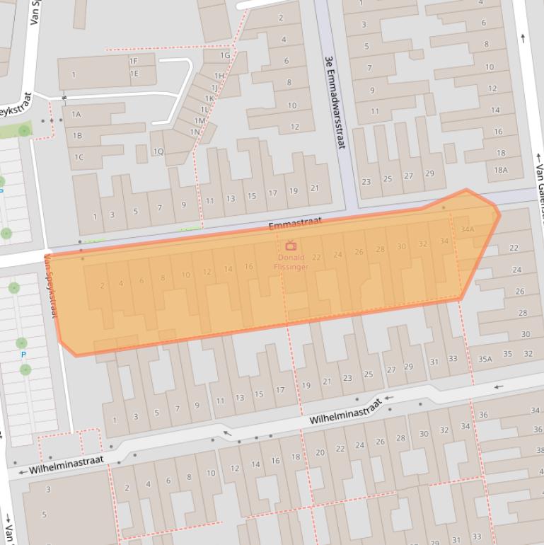 Kaart van postcodegebied 1782PD.