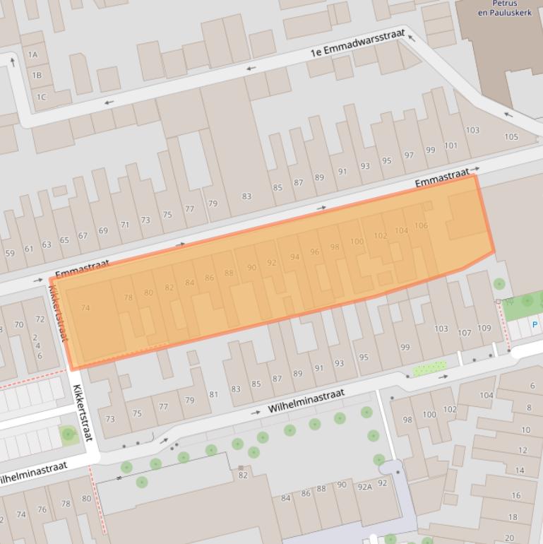 Kaart van postcodegebied 1782PG.