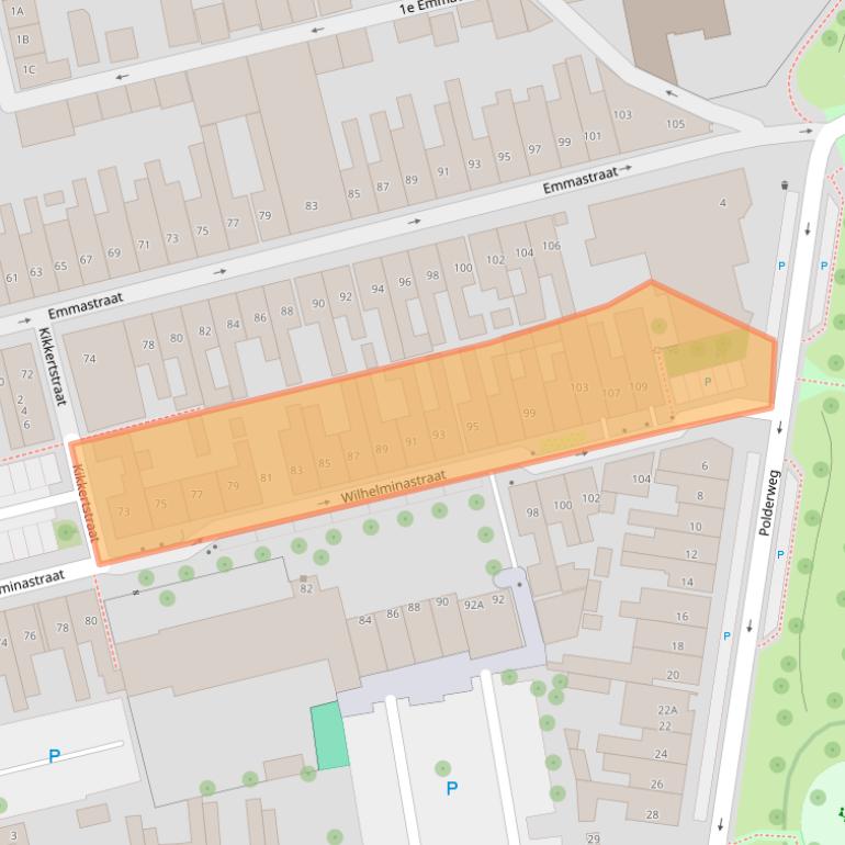 Kaart van postcodegebied 1782PP.