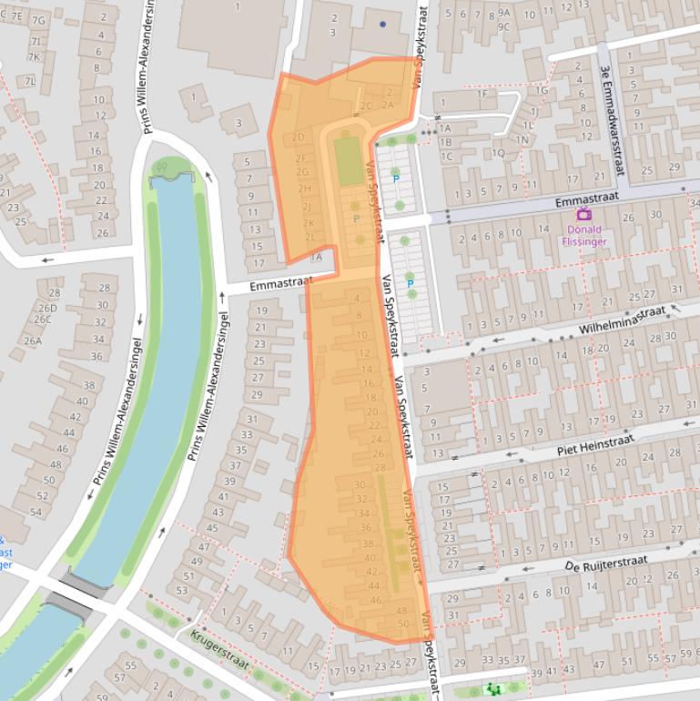 Kaart van postcodegebied 1782RB.