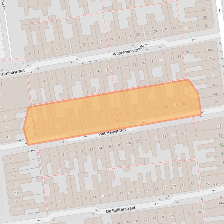 Kaart van postcodegebied 1782RC.