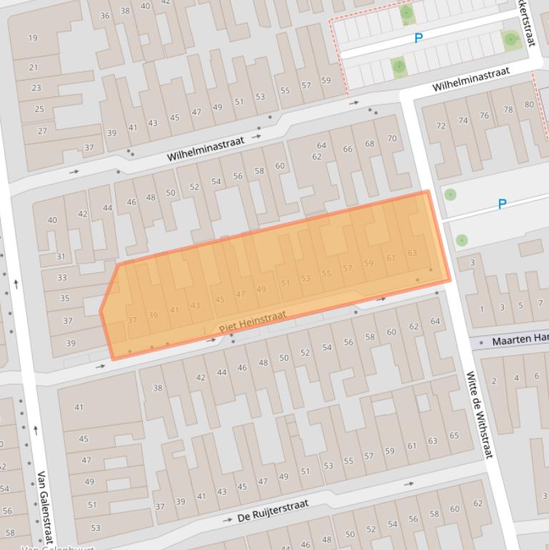 Kaart van postcodegebied 1782RD.