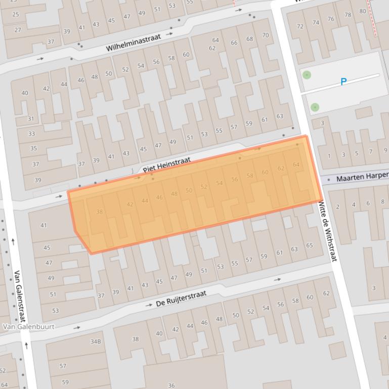 Kaart van postcodegebied 1782RG.