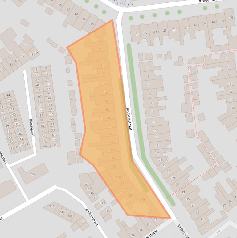 Kaart van postcodegebied 1782SG.