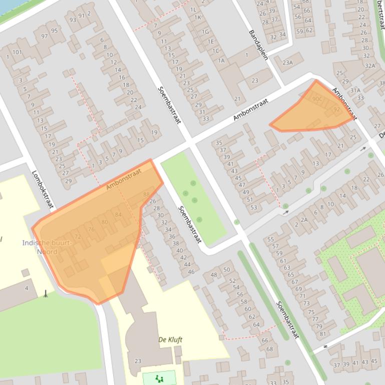 Kaart van postcodegebied 1782SK.