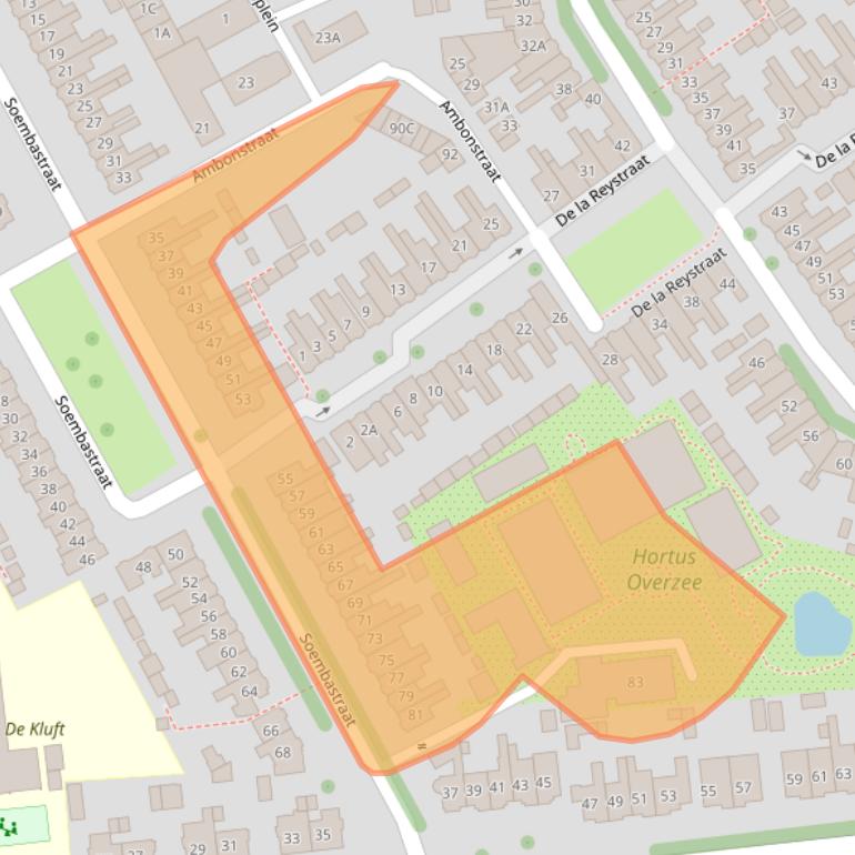 Kaart van postcodegebied 1782SM.