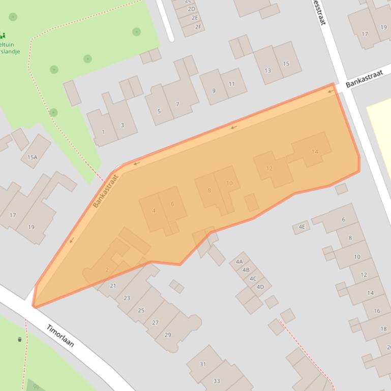 Kaart van postcodegebied 1782TB.