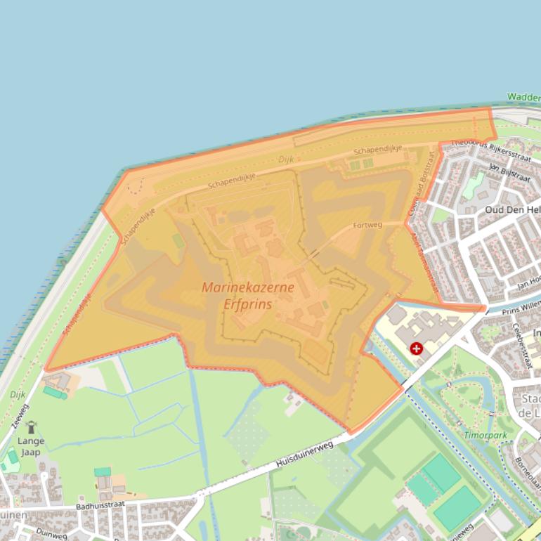 Kaart van postcodegebied 1782TG.