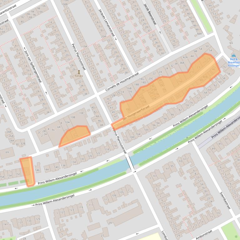 Kaart van postcodegebied 1782VA.