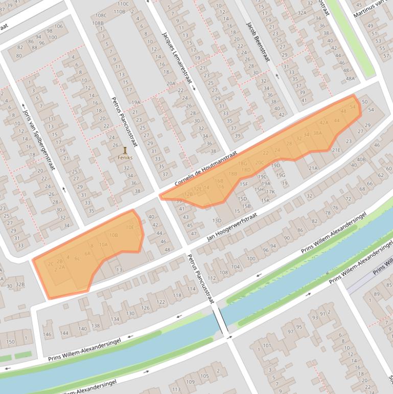 Kaart van postcodegebied 1782VB.