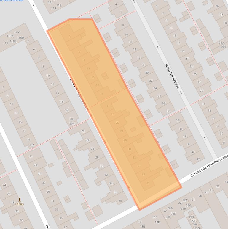 Kaart van postcodegebied 1782VE.