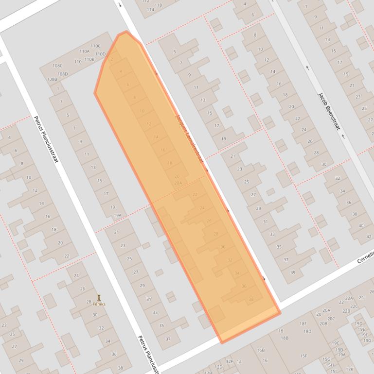 Kaart van postcodegebied 1782VG.