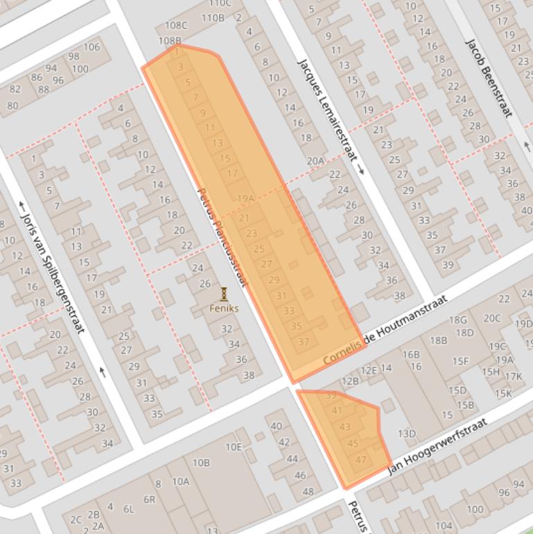 Kaart van postcodegebied 1782VH.