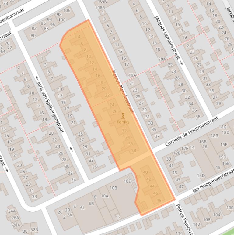 Kaart van postcodegebied 1782VJ.