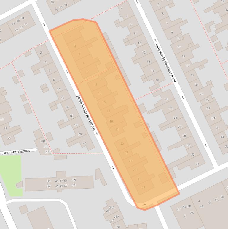 Kaart van postcodegebied 1782VM.