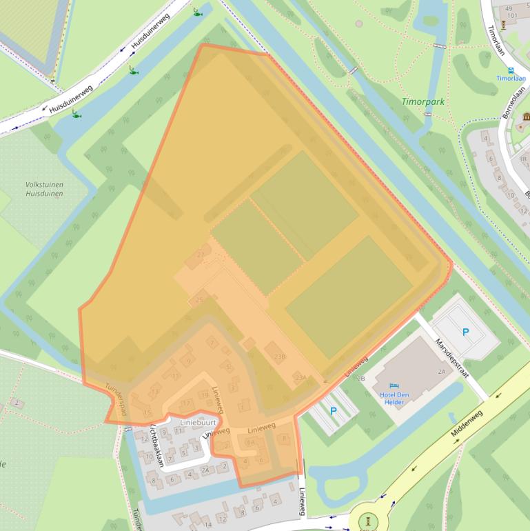 Kaart van postcodegebied 1783BA.