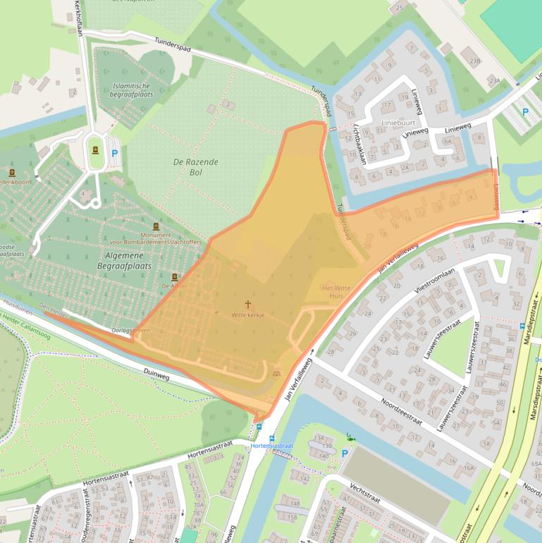 Kaart van postcodegebied 1783BB.