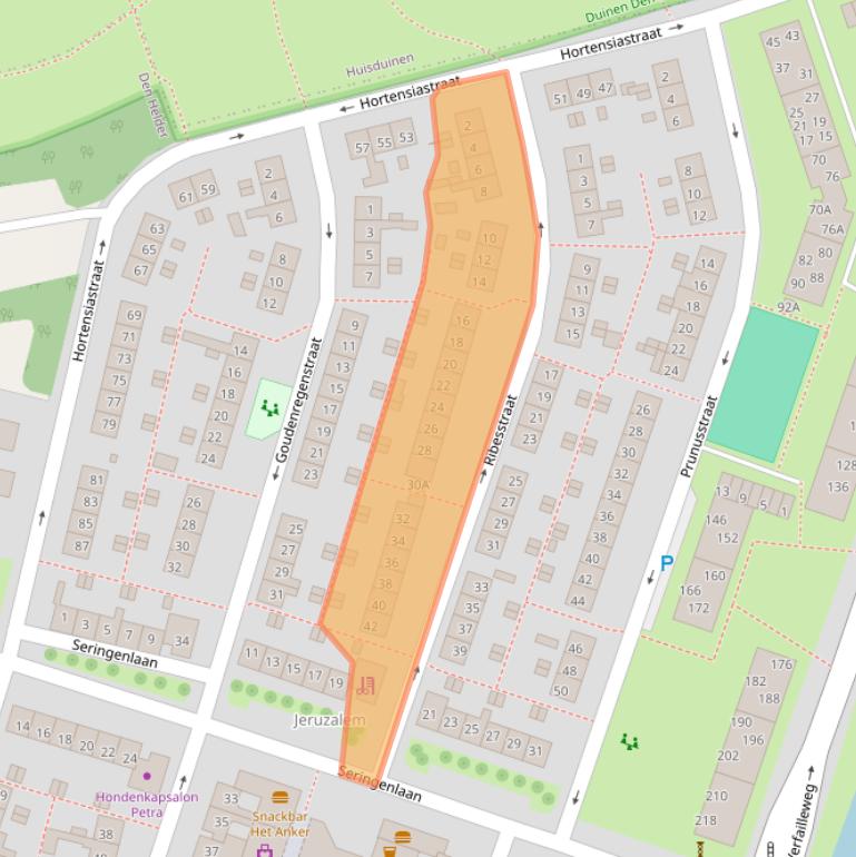 Kaart van postcodegebied 1783CB.