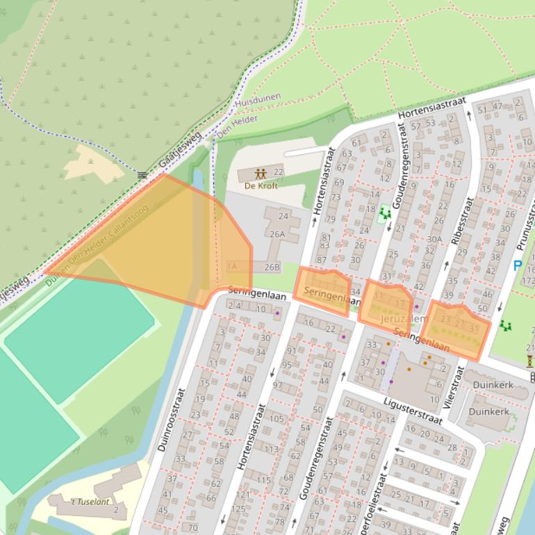 Kaart van postcodegebied 1783EA.