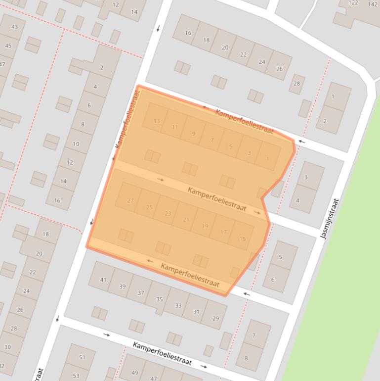 Kaart van postcodegebied 1783EG.