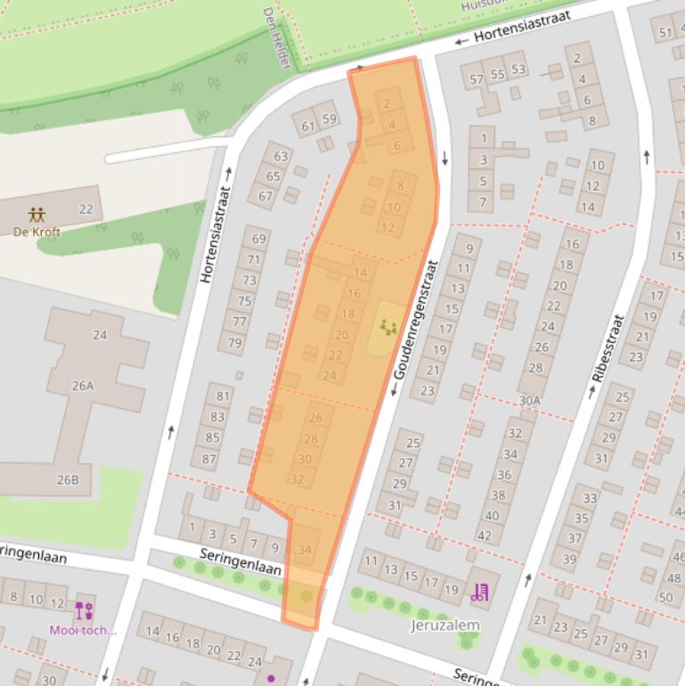 Kaart van postcodegebied 1783EM.