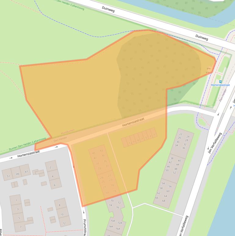 Kaart van postcodegebied 1783EP.