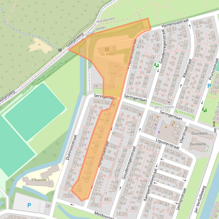 Kaart van postcodegebied 1783ET.