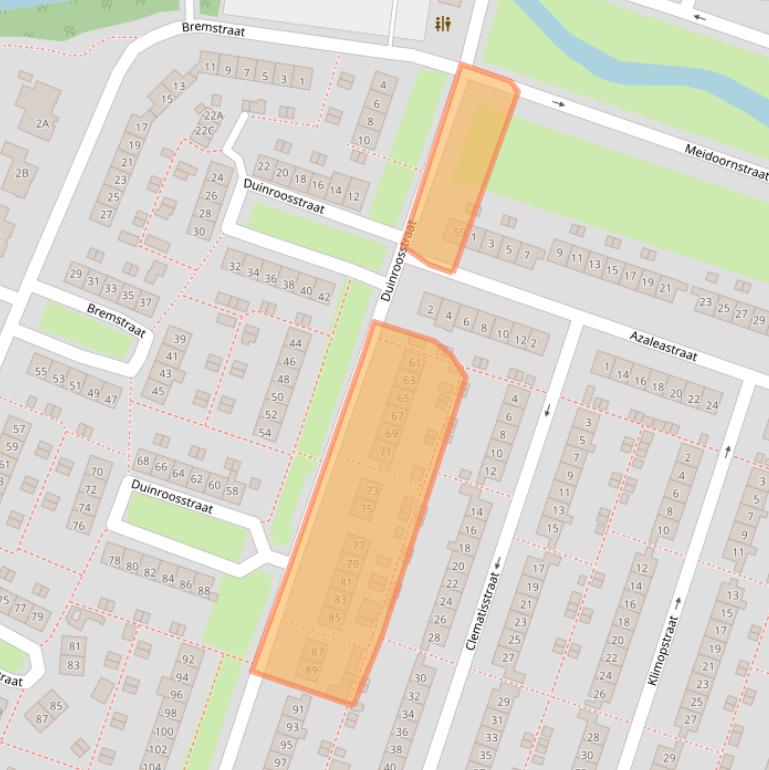 Kaart van postcodegebied 1783GB.