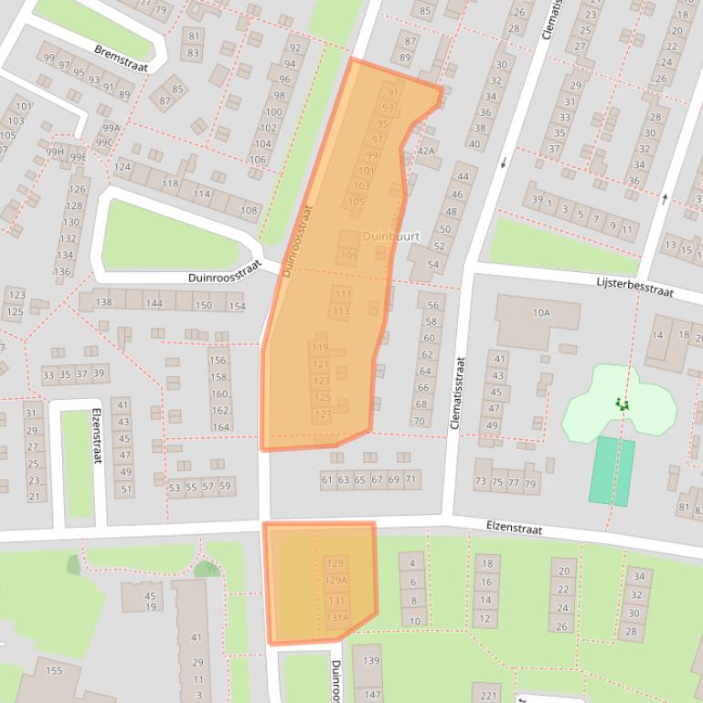 Kaart van postcodegebied 1783GC.