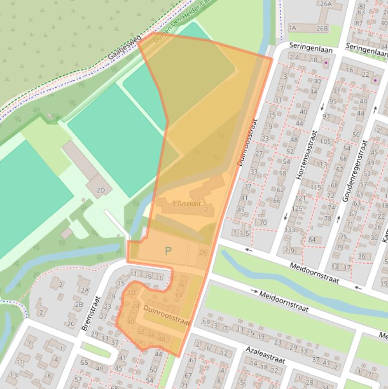 Kaart van postcodegebied 1783GK.