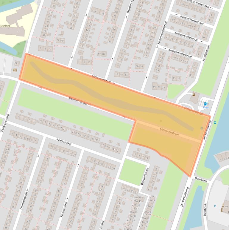 Kaart van postcodegebied 1783HE.